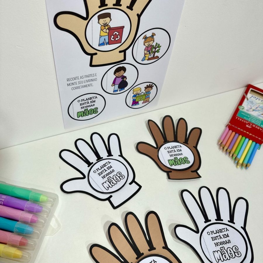 Livrinho – O Planeta Está em Nossas Mãos - Dia do Meio Ambiente - Pedagogia de Ideias Livrinho – O Planeta Está em Nossas Mãos - Dia do Meio Ambiente