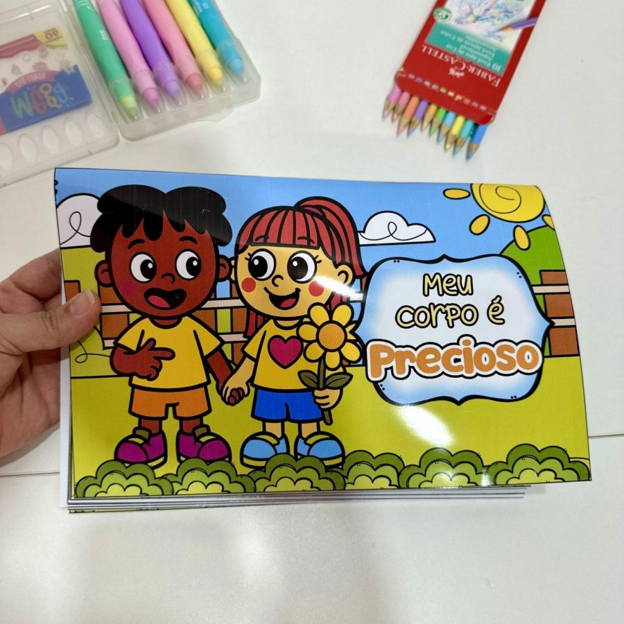 Livro 3D “Meu Corpo é Precioso” - Maio Laranja - Pedagogia de Ideias Livro 3D “Meu Corpo é Precioso” - Maio Laranja