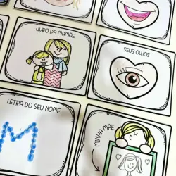 Atividades de reconhecimento facial e emocional para crianças.