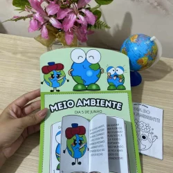 Material educativo sobre meio ambiente para crianças.