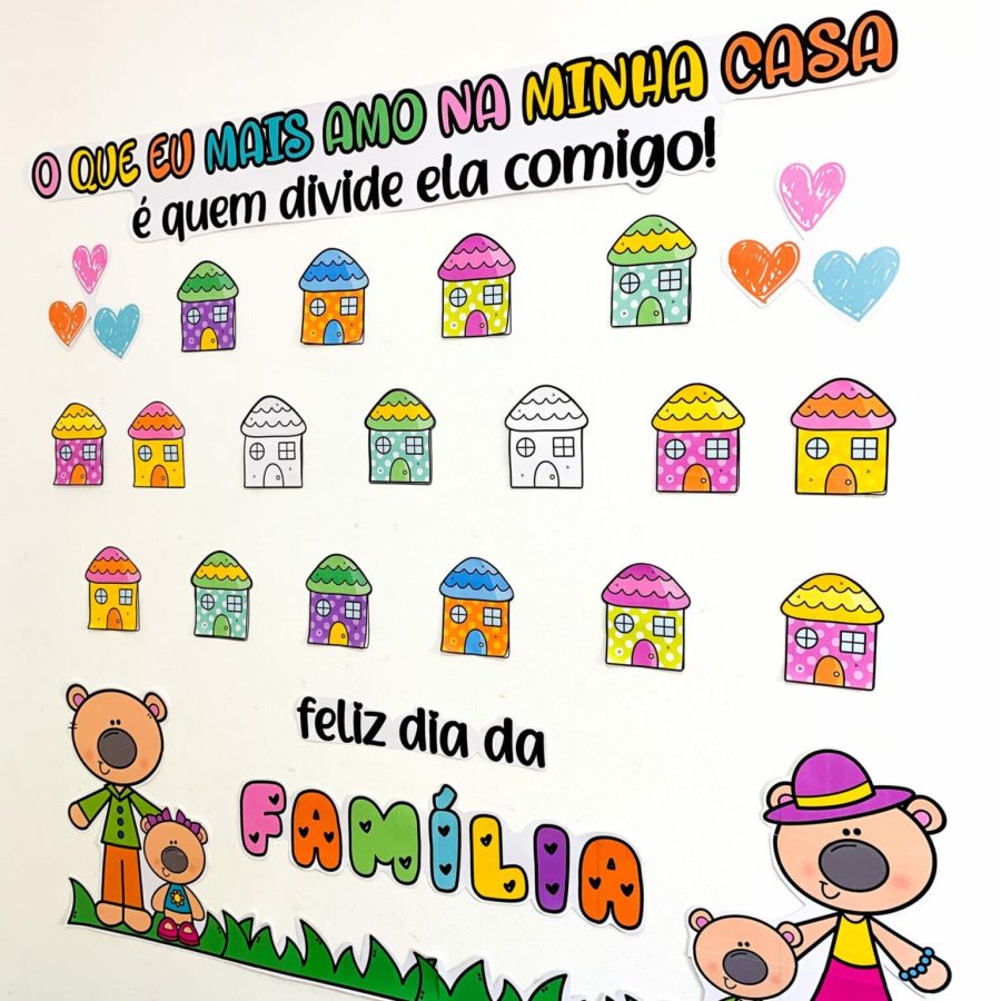 Painel Dia da Família - Dia da Família - Pedagogia de Ideias Painel Dia da Família - Dia da Família