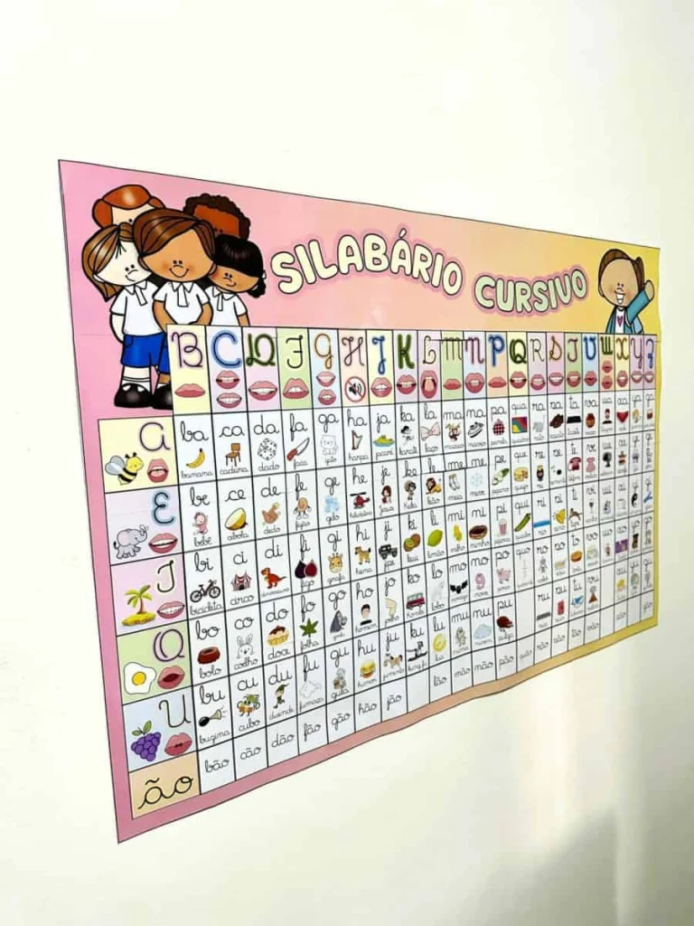 Silabário Cursivo A4 e Cartaz de Parede — foto 2