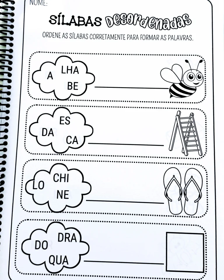 Apostila Sílabas Desordenadas com Sílabas Complexas — foto 3