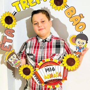 Decoração Bambolê – Mió Arraiá - Festa Junina