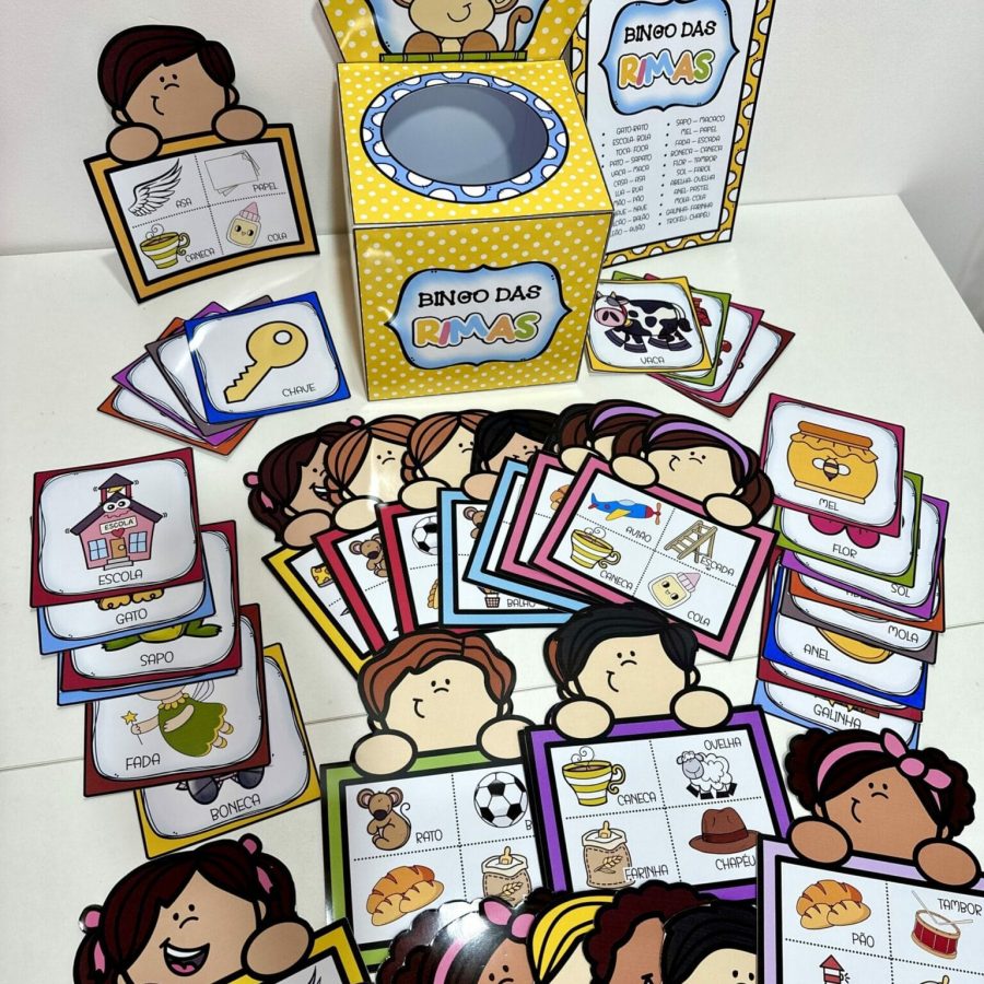Kit Bingo das Rimas - Bingo - Pedagogia de Ideias Kit Bingo das Rimas - Bingo