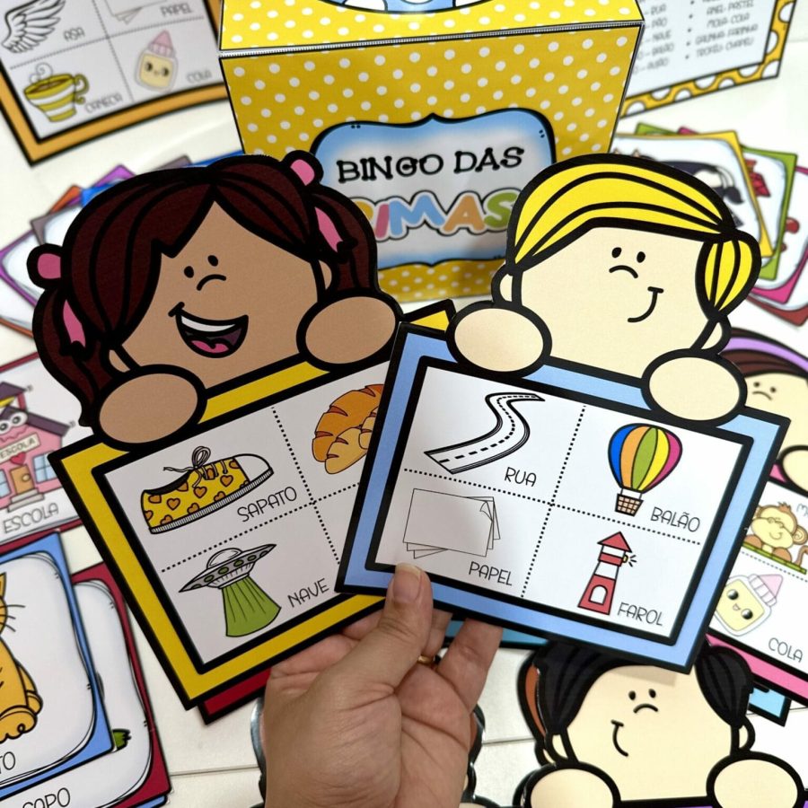 Kit Bingo das Rimas - Bingo - Pedagogia de Ideias Kit Bingo das Rimas - Bingo