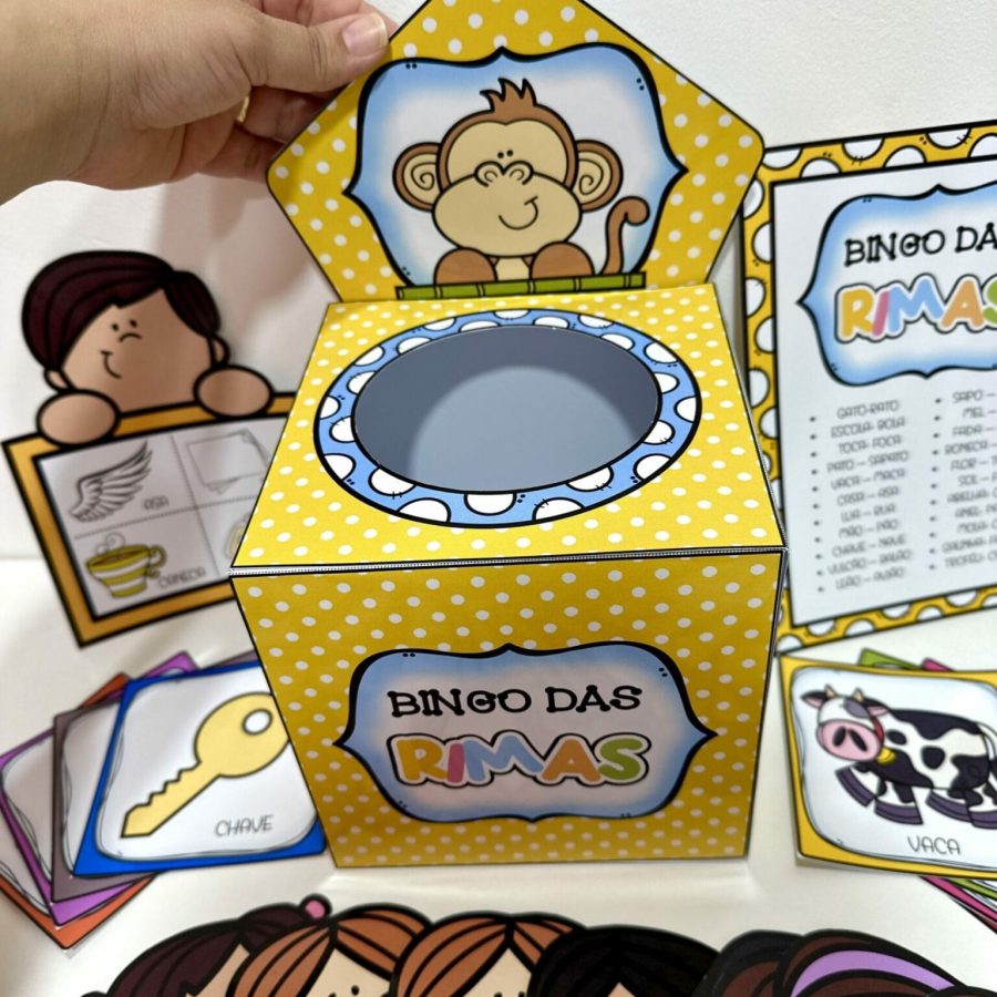 Kit Bingo das Rimas - Bingo - Pedagogia de Ideias Kit Bingo das Rimas - Bingo