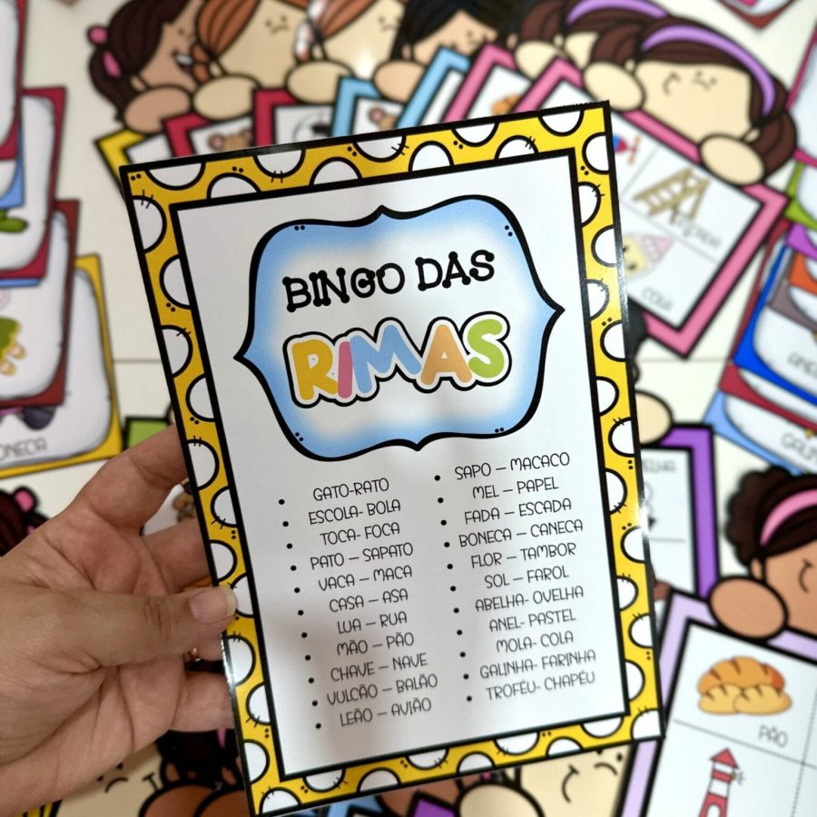 Kit Bingo das Rimas - Bingo - Pedagogia de Ideias Kit Bingo das Rimas - Bingo