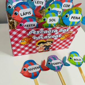 Pescaria das Palavras - Festa Junina - Pedagogia de Ideias Pescaria das Palavras - Festa Junina