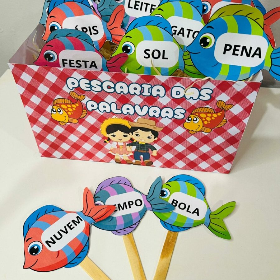 Pescaria das Palavras - Festa Junina - Pedagogia de Ideias Pescaria das Palavras - Festa Junina