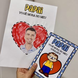 Kit Dia dos Pais – Você Mora no Meu Coração - Dia dos Pais