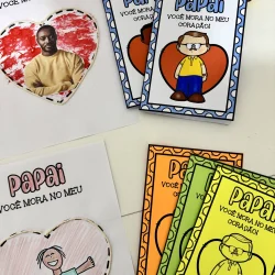 Cartões de Dia dos Pais com desenhos e mensagens especiais.