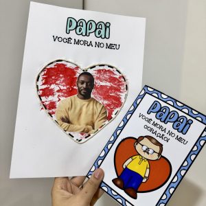 Kit Dia dos Pais – Você Mora no Meu Coração - Dia dos Pais