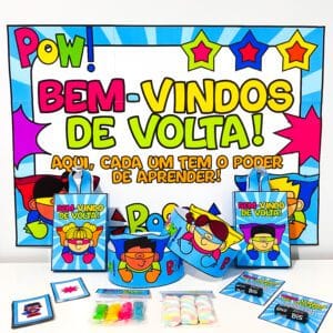 Kit Volta às Aulas Super-Heróis