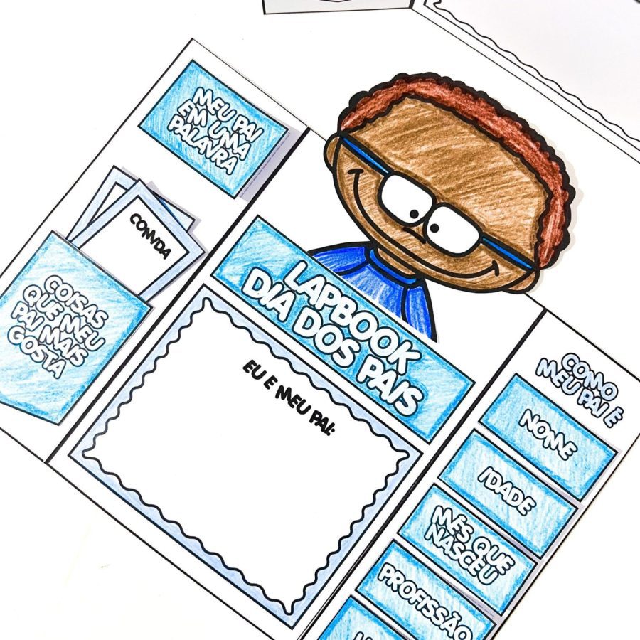 Lapbook Dia dos Pais - Dia dos Pais - Pedagogia de Ideias Lapbook Dia dos Pais - Dia dos Pais