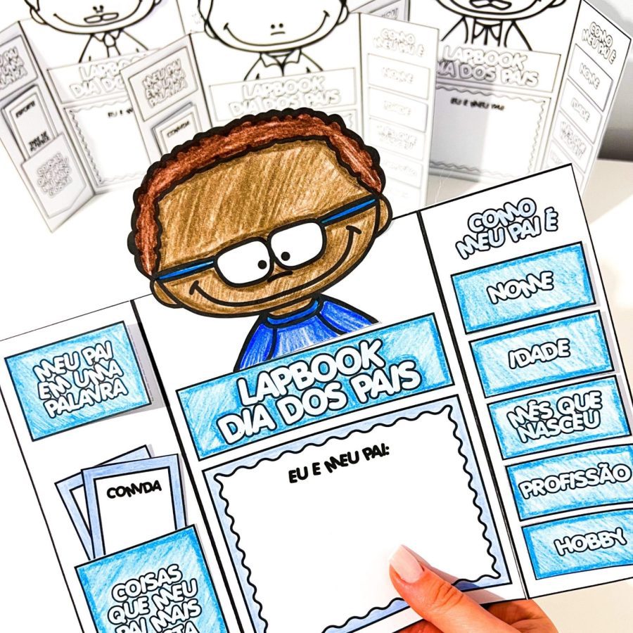 Lapbook Dia dos Pais - Dia dos Pais - Pedagogia de Ideias Lapbook Dia dos Pais - Dia dos Pais