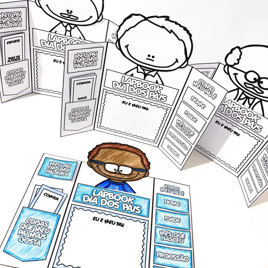 Lapbook Dia dos Pais - Dia dos Pais - Pedagogia de Ideias Lapbook Dia dos Pais - Dia dos Pais