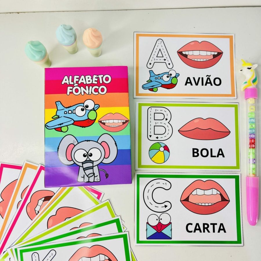 Cards - Alfabeto Fônico - Consciência Fonológica - Pedagogia de Ideias Cards - Alfabeto Fônico - Consciência Fonológica