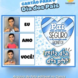 Cartão com Foto – Dia dos Pais - Dia dos Pais