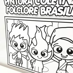 Pintura Coletiva do Folclore Brasileiro - Folclore Brasileiro