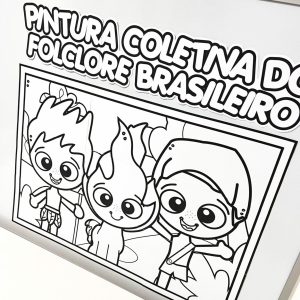 Pintura Coletiva do Folclore Brasileiro - Folclore Brasileiro - Pedagogia de Ideias Pintura Coletiva do Folclore Brasileiro - Folclore Brasileiro