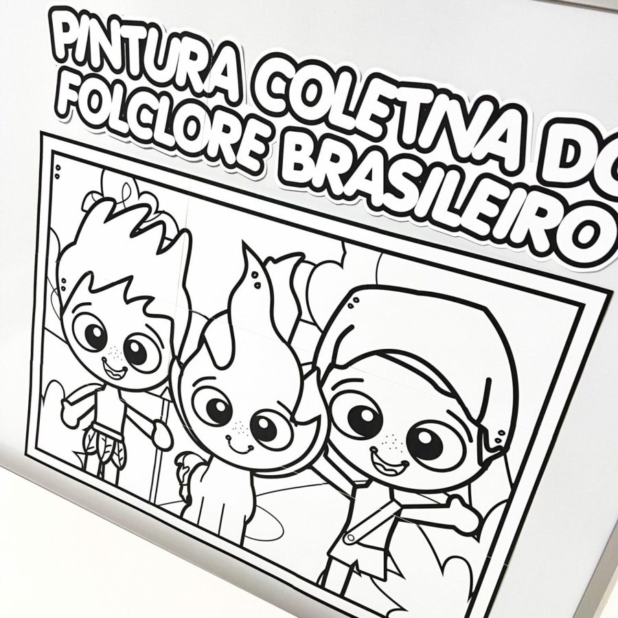 Pintura Coletiva do Folclore Brasileiro - Folclore Brasileiro - Pedagogia de Ideias Pintura Coletiva do Folclore Brasileiro - Folclore Brasileiro