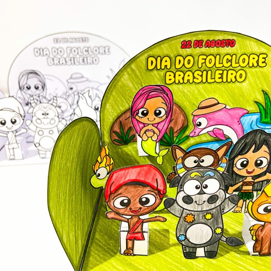 Cenário 3D Folclore - Folclore Brasileiro - Pedagogia de Ideias Cenário 3D Folclore - Folclore Brasileiro