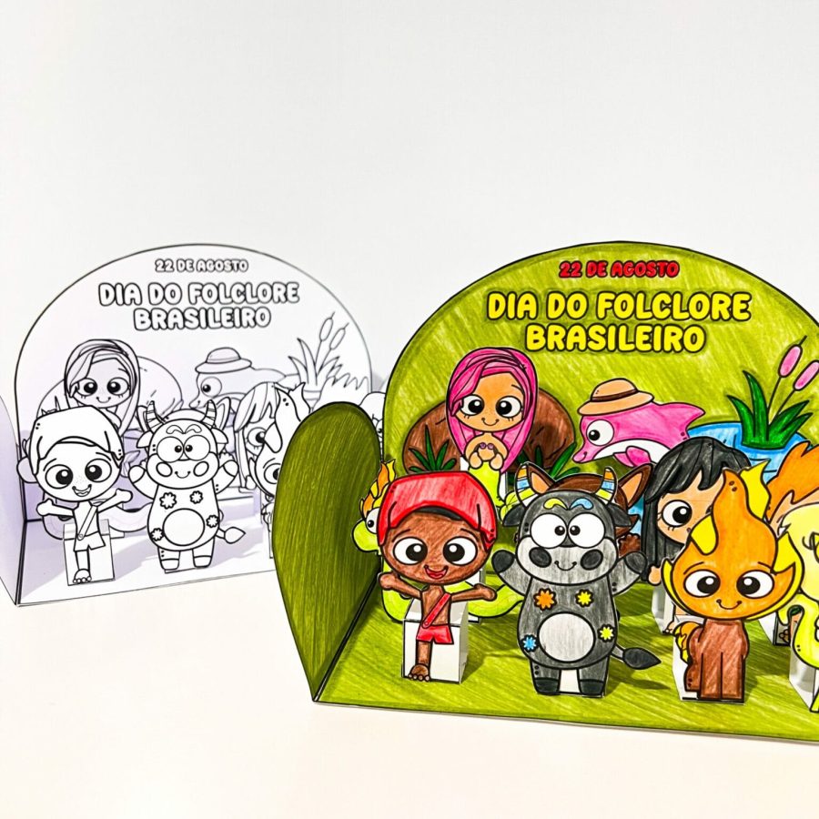 Cenário 3D Folclore - Folclore Brasileiro - Pedagogia de Ideias Cenário 3D Folclore - Folclore Brasileiro