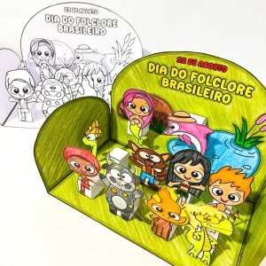 Cenário 3D Folclore - Folclore Brasileiro - Pedagogia de Ideias Cenário 3D Folclore - Folclore Brasileiro