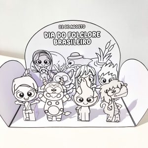 Cenário 3D Folclore - Folclore Brasileiro - Pedagogia de Ideias Cenário 3D Folclore - Folclore Brasileiro