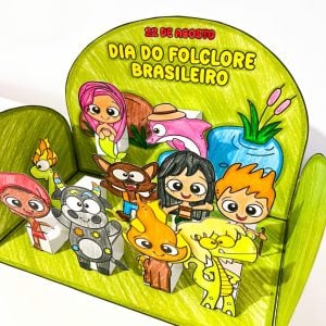 Cenário 3D Folclore - Folclore Brasileiro - Pedagogia de Ideias Cenário 3D Folclore - Folclore Brasileiro