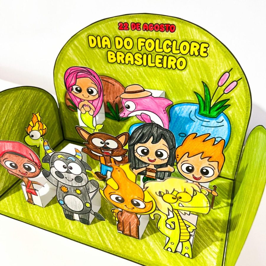 Cenário 3D Folclore - Folclore Brasileiro - Pedagogia de Ideias Cenário 3D Folclore - Folclore Brasileiro