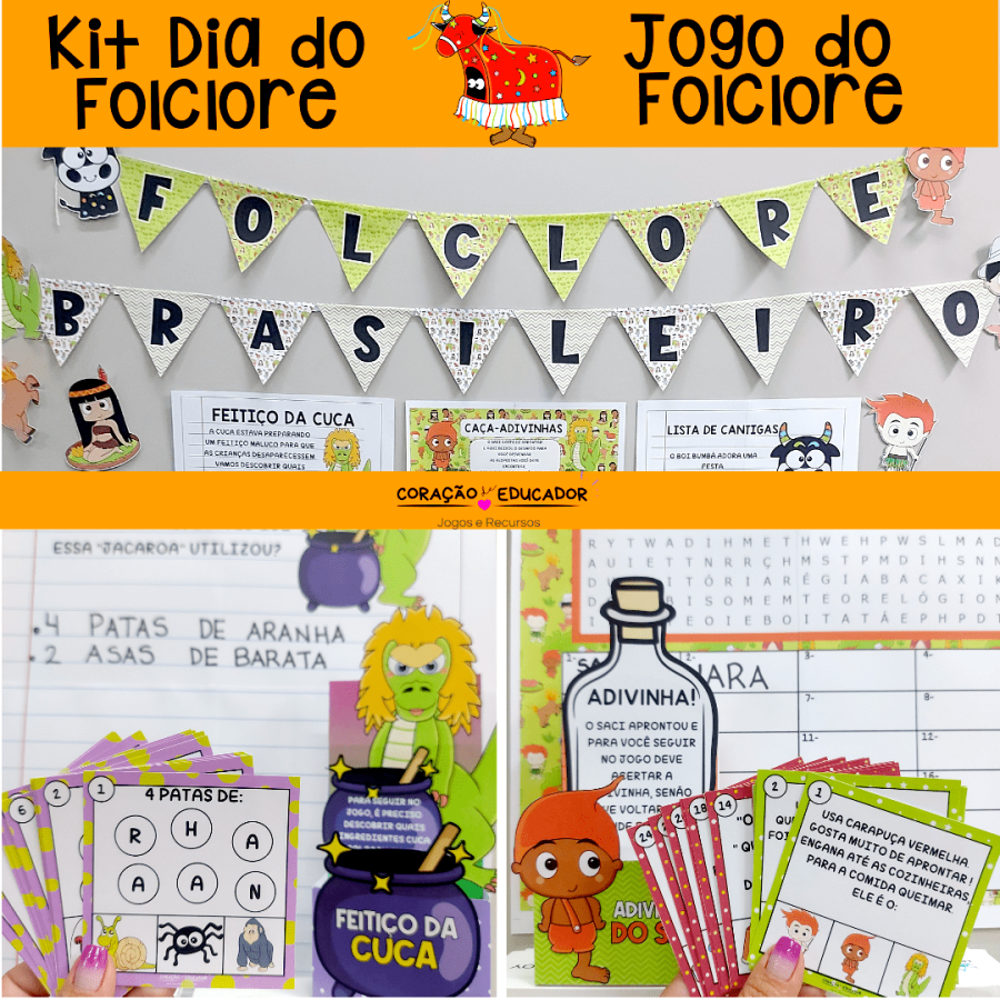 Jogo do Folclore - Folclore Brasileiro - Pedagogia de Ideias Jogo do Folclore - Folclore Brasileiro