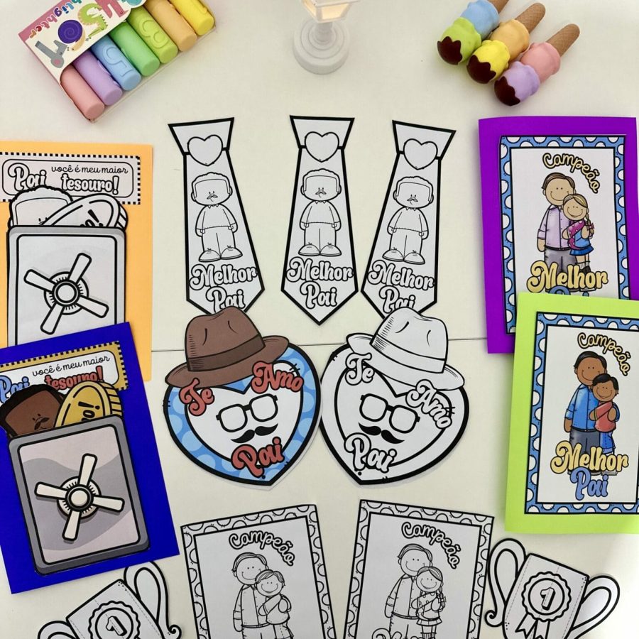 Kit de Cartões para o Dia dos Pais - Dia dos Pais - Pedagogia de Ideias Kit de Cartões para o Dia dos Pais - Dia dos Pais