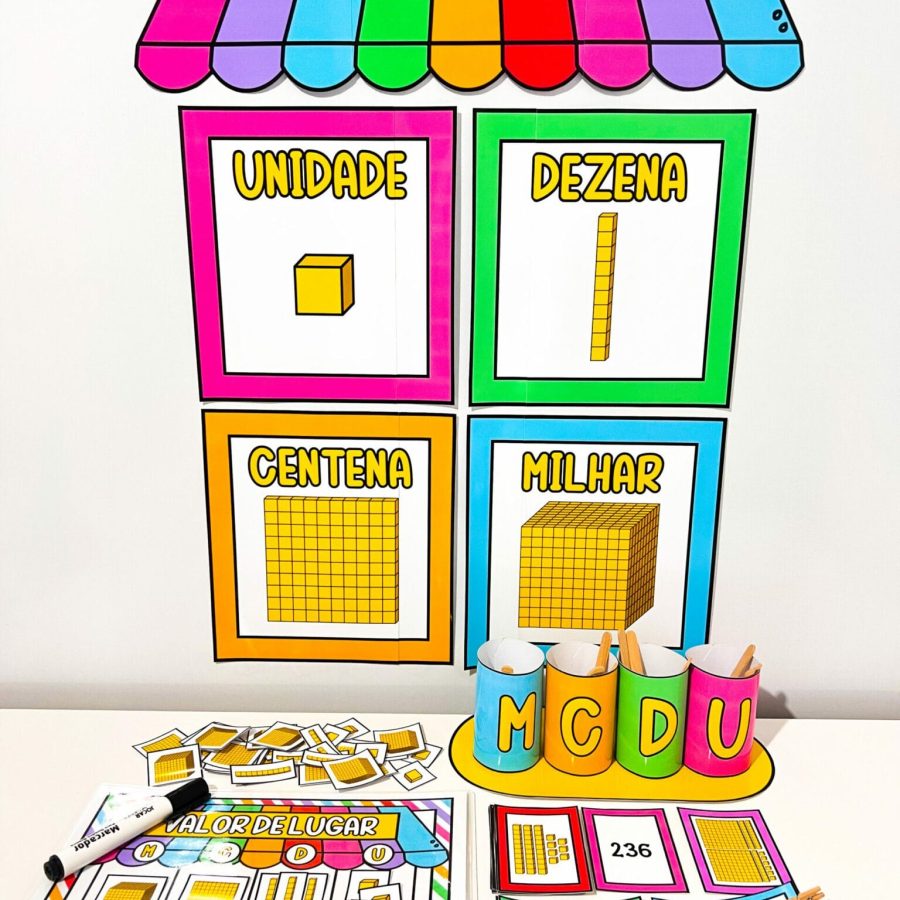 Kit Recursos de Material Dourado - Matemática - Pedagogia de Ideias Kit Recursos de Material Dourado - Matemática