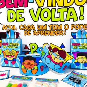 Kit Volta às Aulas Super-Heróis - Volta às Aulas