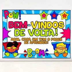 Kit Volta às Aulas Super-Heróis - Volta às Aulas