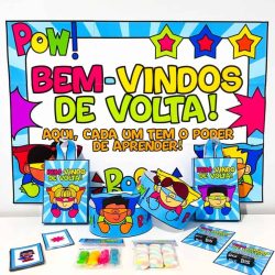 Kit Volta às Aulas Super-Heróis - Volta às Aulas