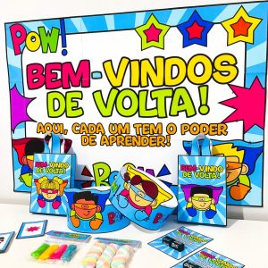 Kit Volta às Aulas Super-Heróis - Volta às Aulas