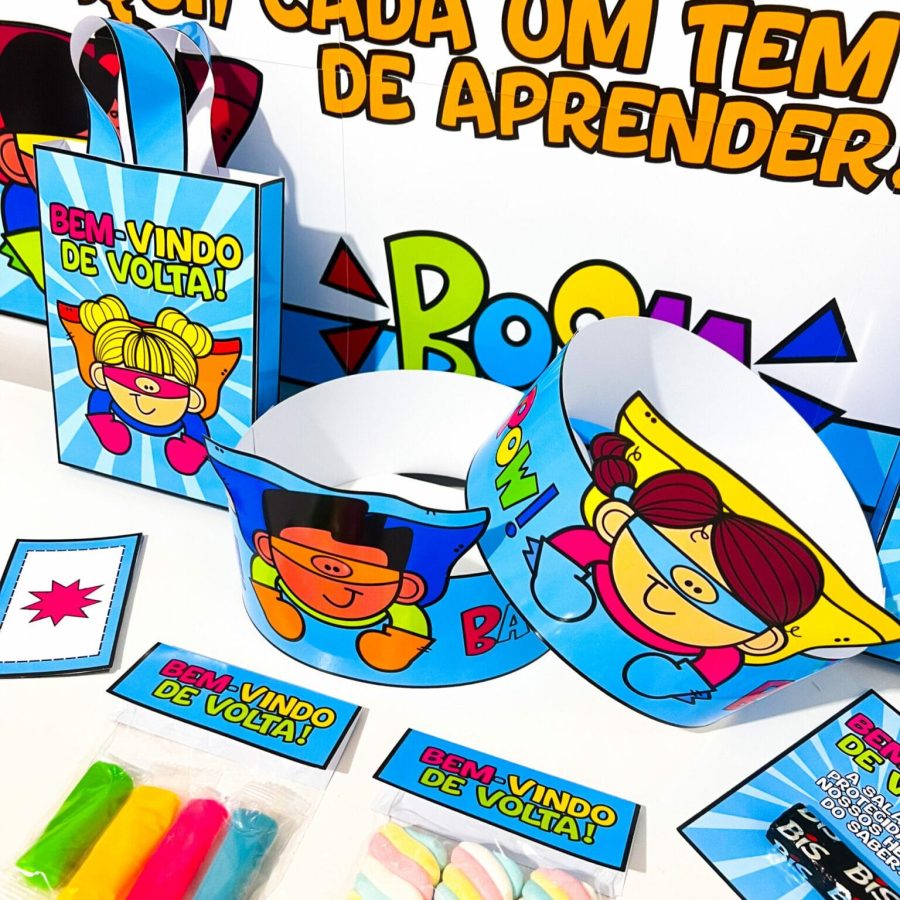 Kit Volta às Aulas Super-Heróis - Volta às Aulas - Pedagogia de Ideias Kit Volta às Aulas Super-Heróis - Volta às Aulas