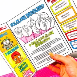 Imagem de atividades do folclore brasileiro para educação infantil.