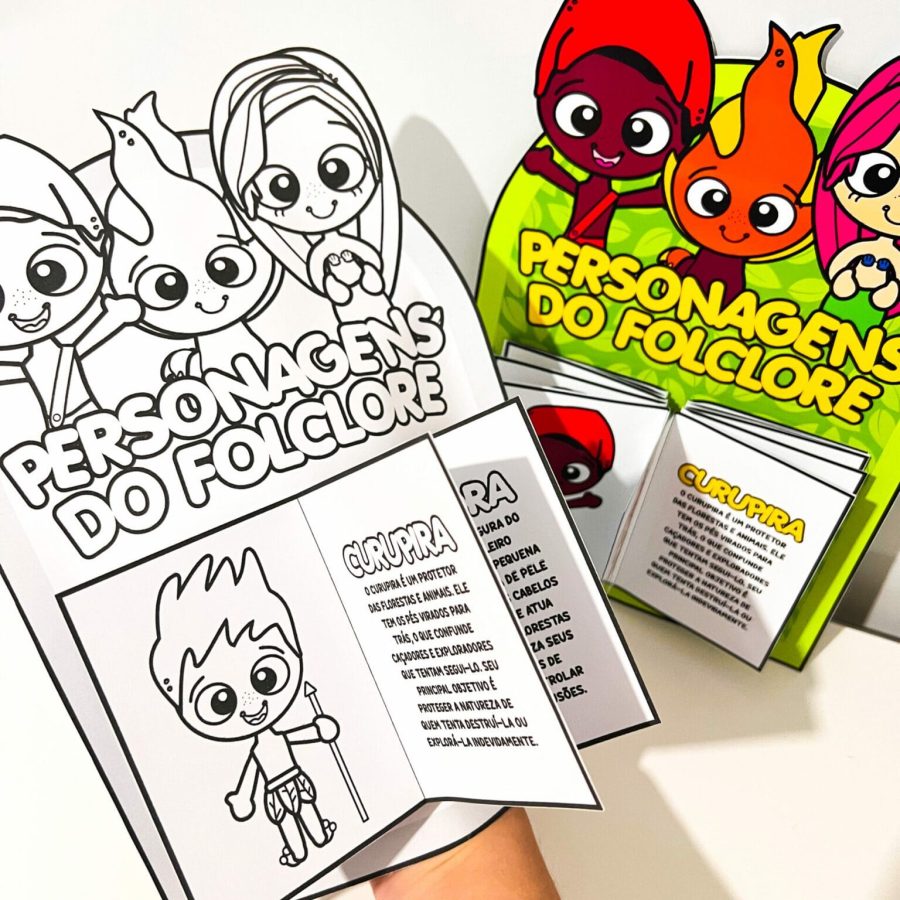 Luva Livro dos Personagens do Folclore - Folclore Brasileiro - Pedagogia de Ideias Luva Livro dos Personagens do Folclore - Folclore Brasileiro