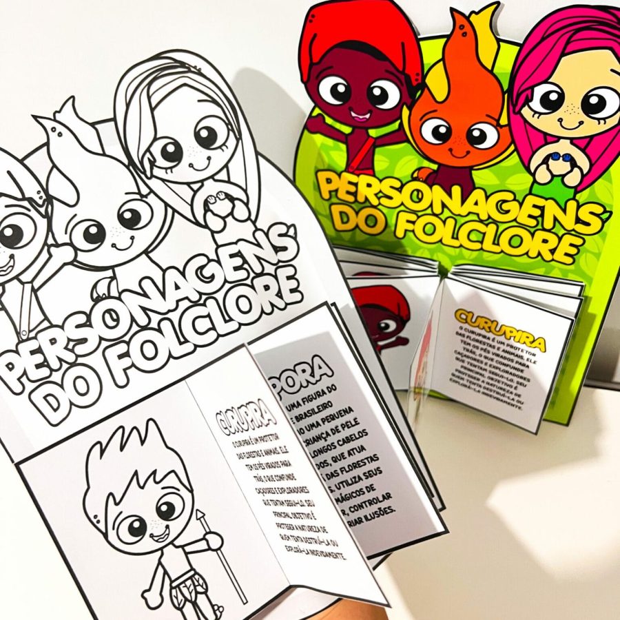 Luva Livro dos Personagens do Folclore - Folclore Brasileiro - Pedagogia de Ideias Luva Livro dos Personagens do Folclore - Folclore Brasileiro