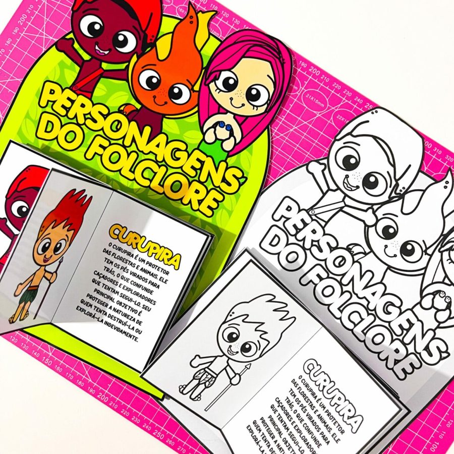 Luva Livro dos Personagens do Folclore - Folclore Brasileiro - Pedagogia de Ideias Luva Livro dos Personagens do Folclore - Folclore Brasileiro