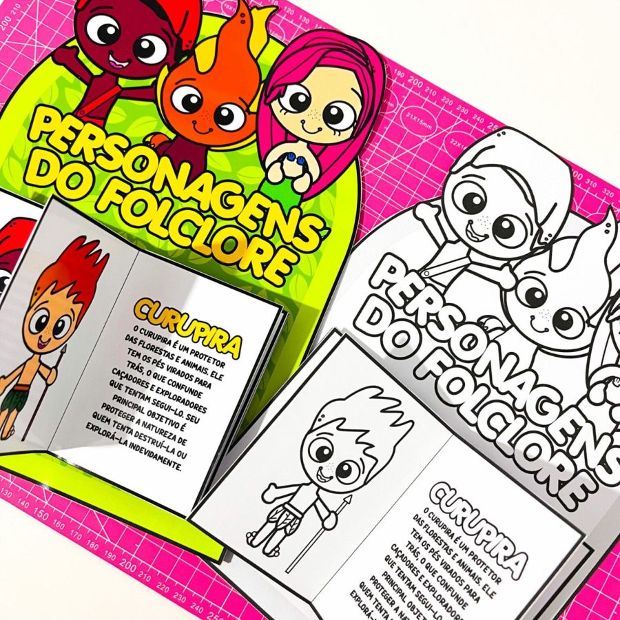 Luva Livro dos Personagens do Folclore - Folclore Brasileiro - Pedagogia de Ideias Luva Livro dos Personagens do Folclore - Folclore Brasileiro