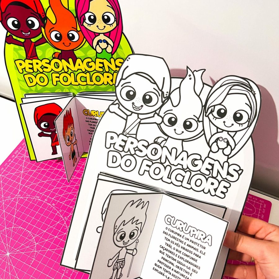 Luva Livro dos Personagens do Folclore - Folclore Brasileiro - Pedagogia de Ideias Luva Livro dos Personagens do Folclore - Folclore Brasileiro