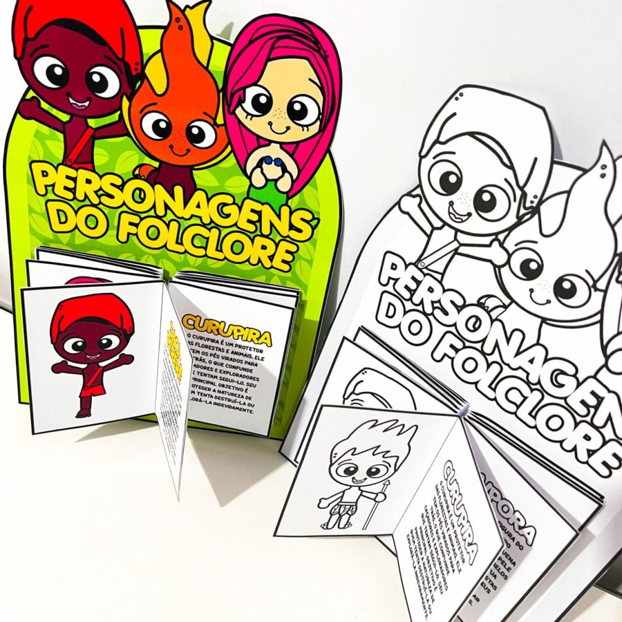 Luva Livro dos Personagens do Folclore - Folclore Brasileiro - Pedagogia de Ideias Luva Livro dos Personagens do Folclore - Folclore Brasileiro