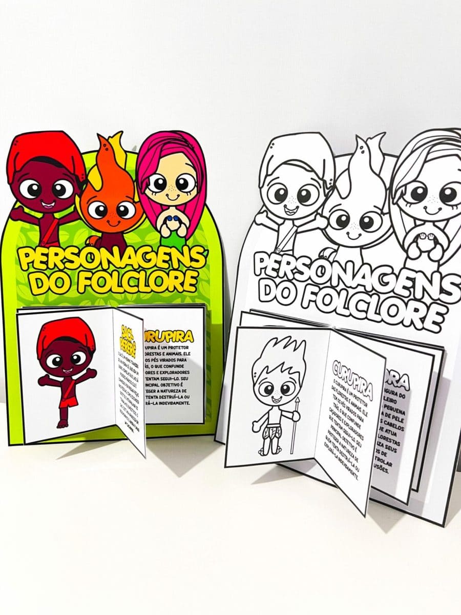 Luva Livro dos Personagens do Folclore - Folclore Brasileiro