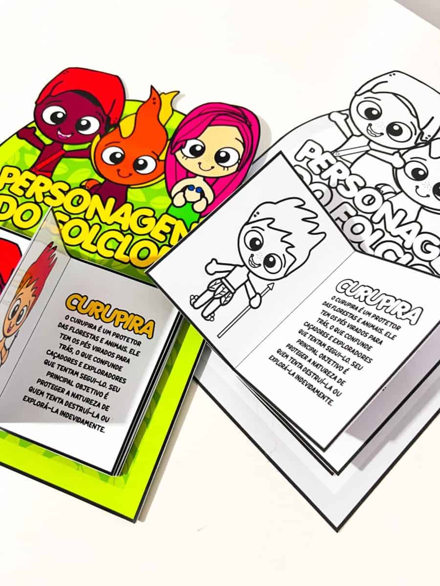 Luva Livro dos Personagens do Folclore - Folclore Brasileiro