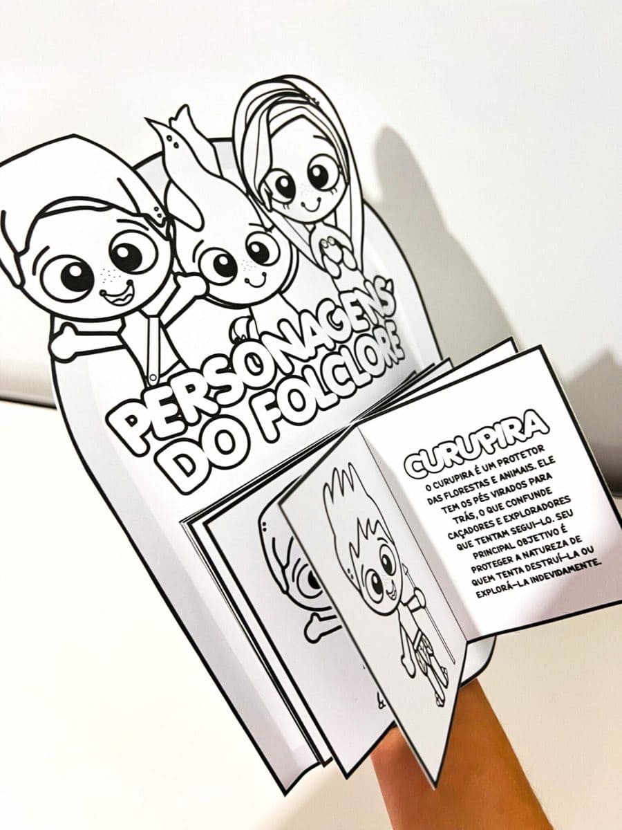 Luva Livro dos Personagens do Folclore - Folclore Brasileiro
